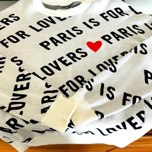 Zadig & Voltaire Paris is for Lovers sweater Size L EUC - Picture 5 of 13